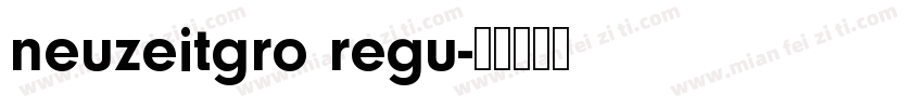 neuzeitgro regu字体转换